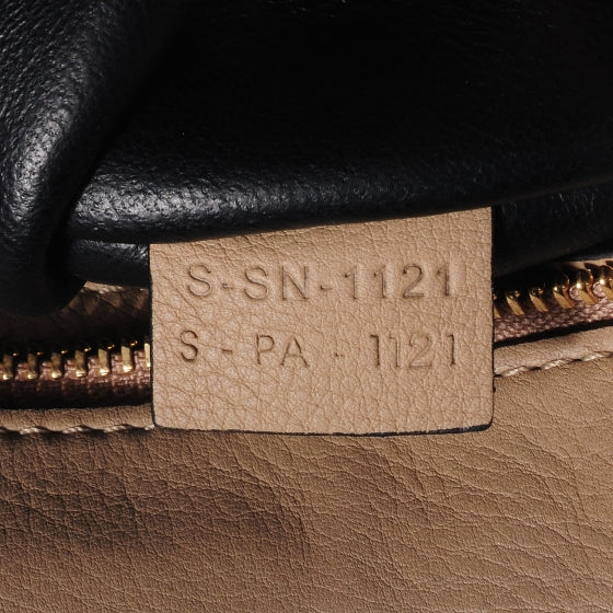 Calfskin and Suede Large Trapeze Dune