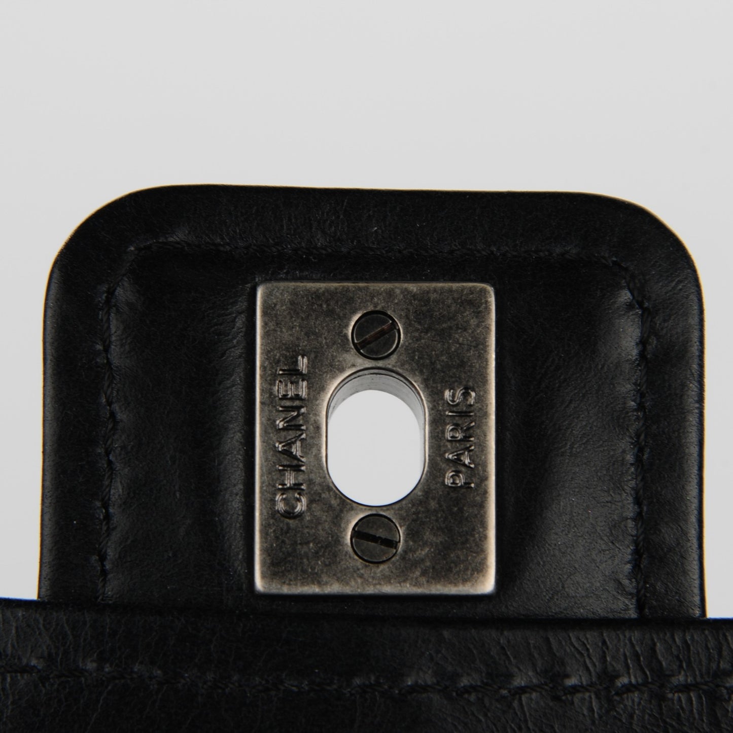 Caviar Calfskin Mini Bubble Graphic Messenger Bag Black
