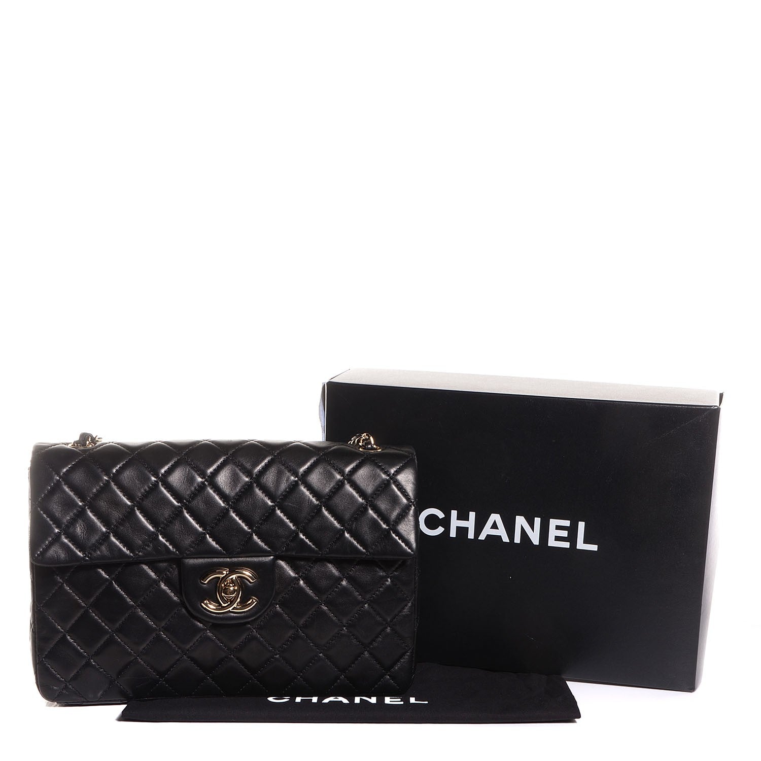 Chanel Lambskin Quilted Maxi Single Flap Black 5 of 9