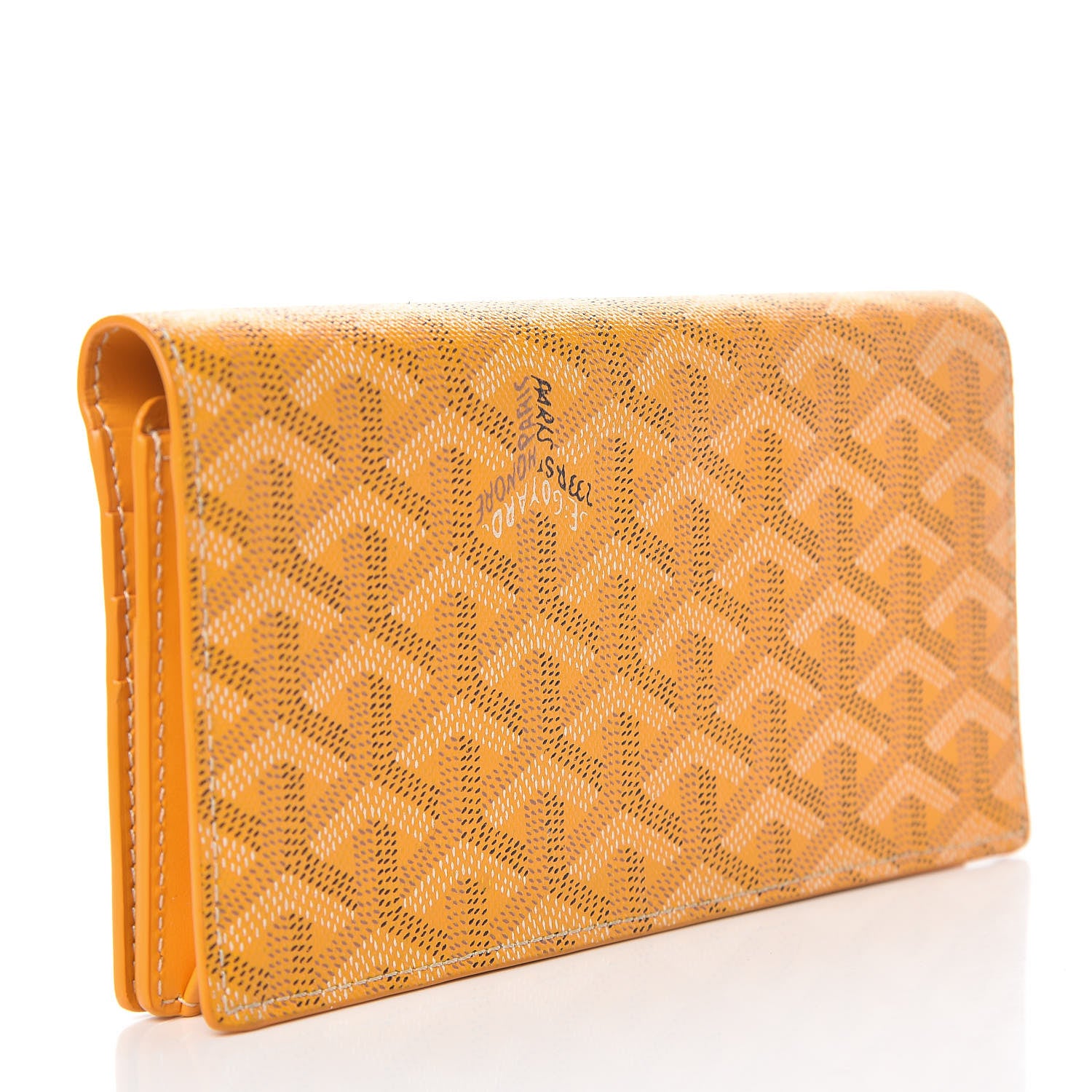 Goyard Goyardine Richelieu Wallet Yellow 3 of 7
