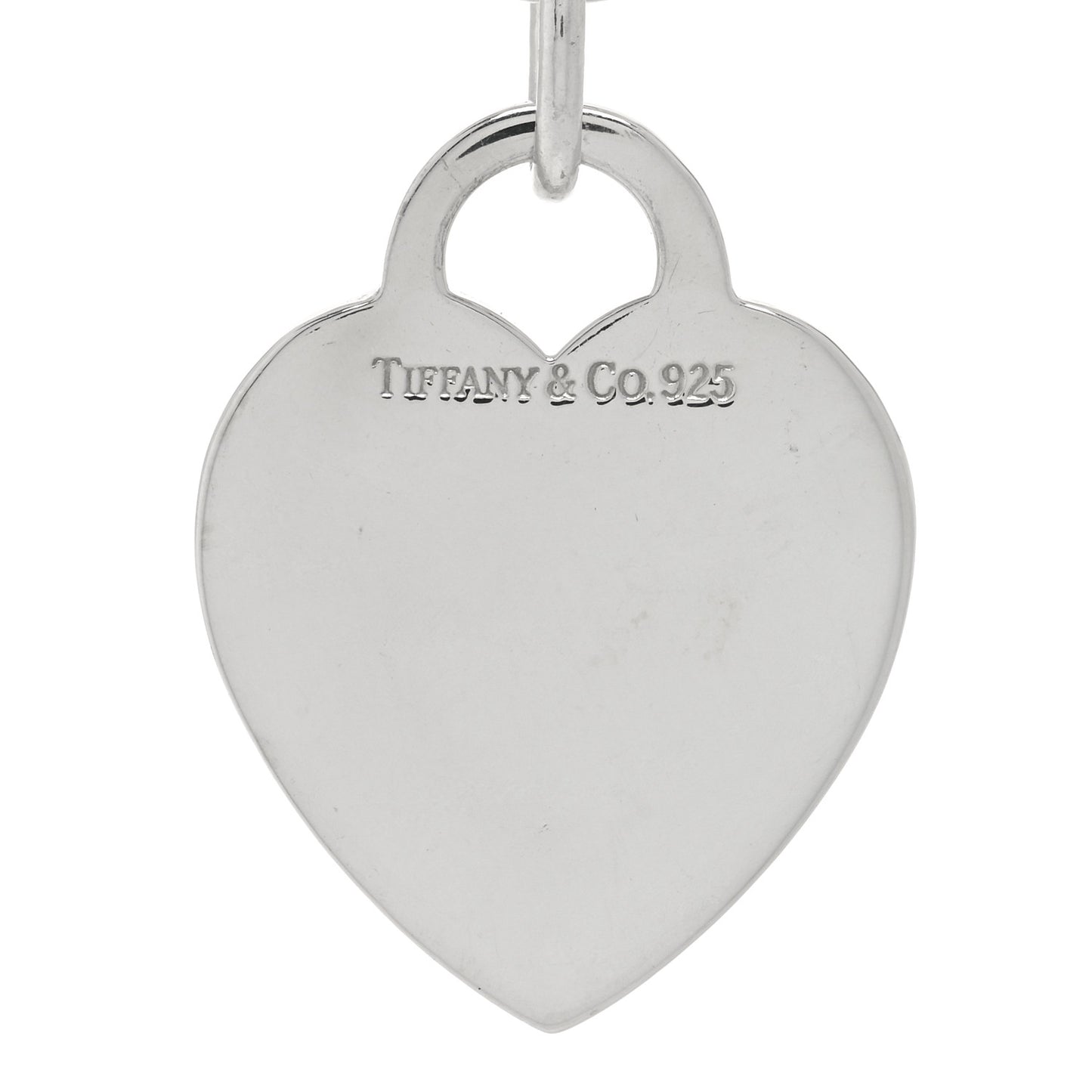 Sterling Silver Heart Tag Charm Bracelet