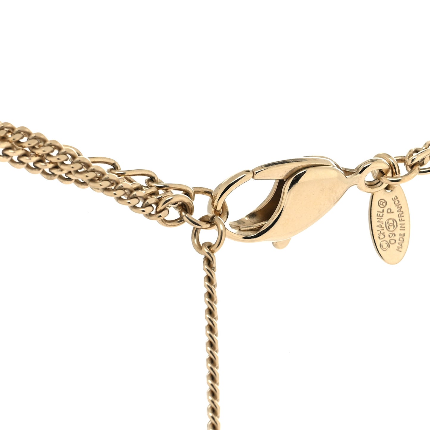 CC Long Chain Multi Strand Necklace Gold