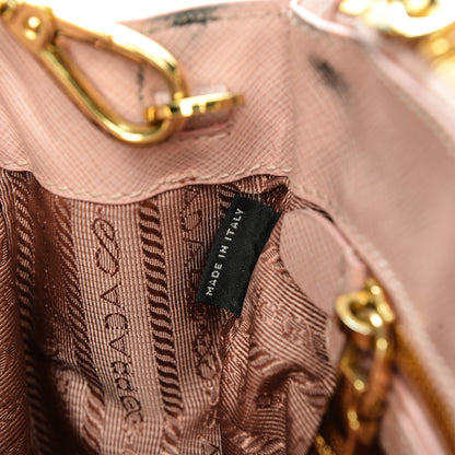 Prada Saffiano Lux Mini Double Zip Tote Orchidea 8 of 8