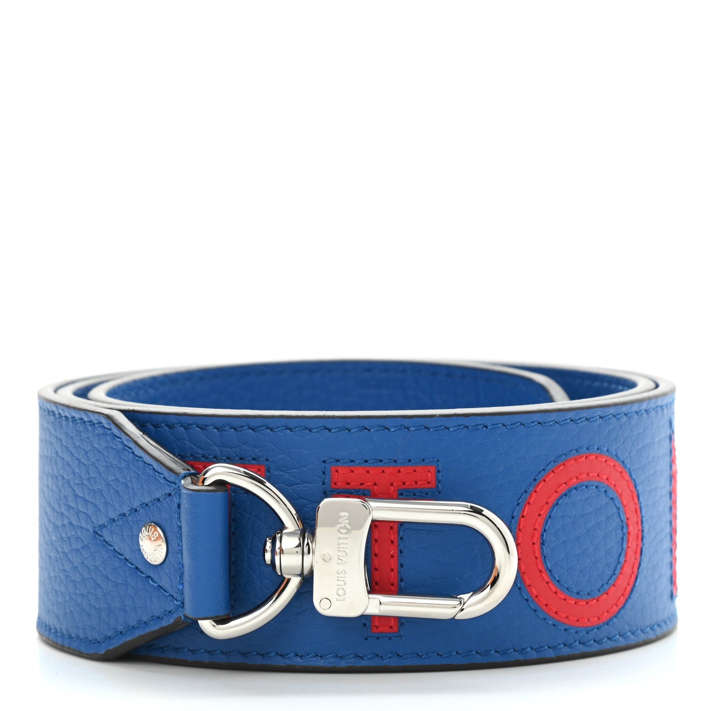Taurillon Bandouliere Shoulder Strap Blue