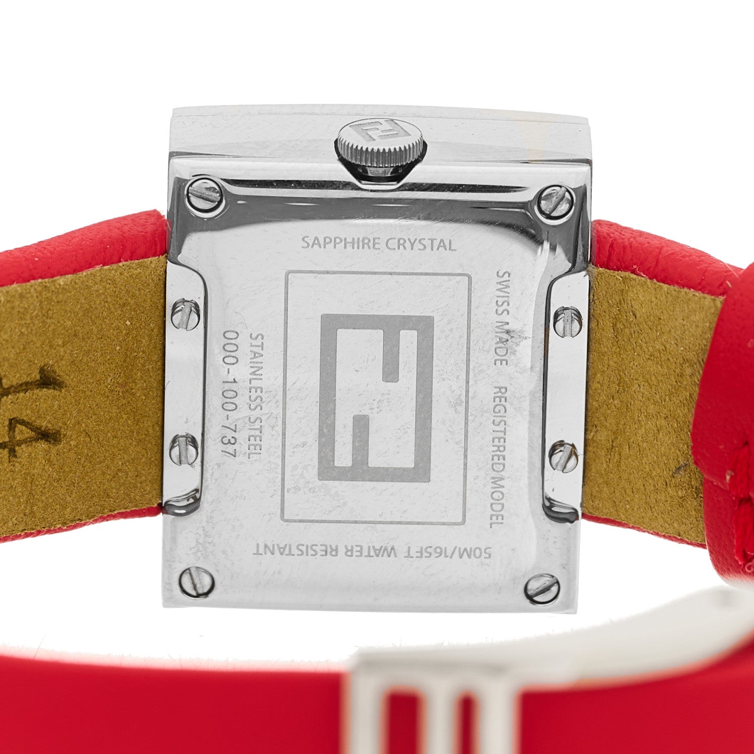Fendi Stainless Steel Calfskin Diamond 24mm FendiMania Quartz
