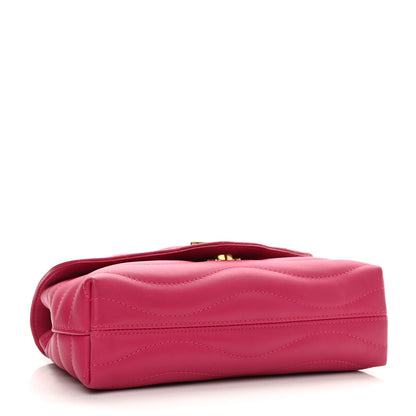 Louis Vuitton Calfskin LV New Wave Chain Bag Rose Freesia 4 of 9