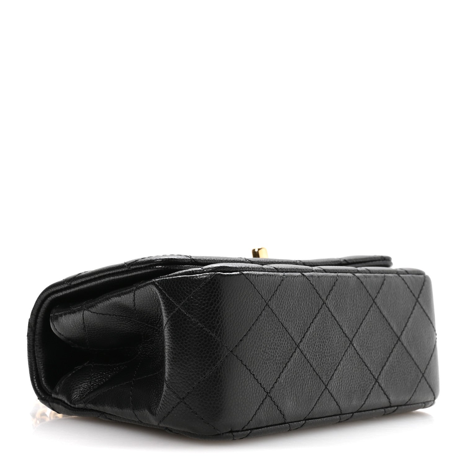 Chanel Caviar Quilted Metal Top Handle Mini Flap Black 4 of 11