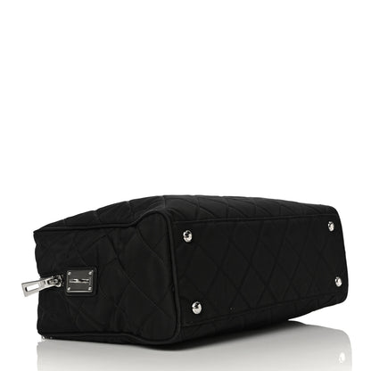 Prada Nylon Tessuto Impuntu Quilted Shoulder Bag Black 4 of 11
