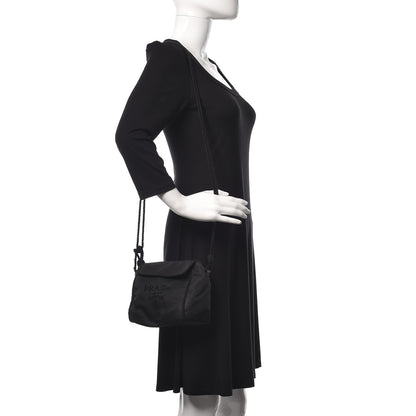 Prada Tessuto Nylon Beaded Bag Black 2 of 14