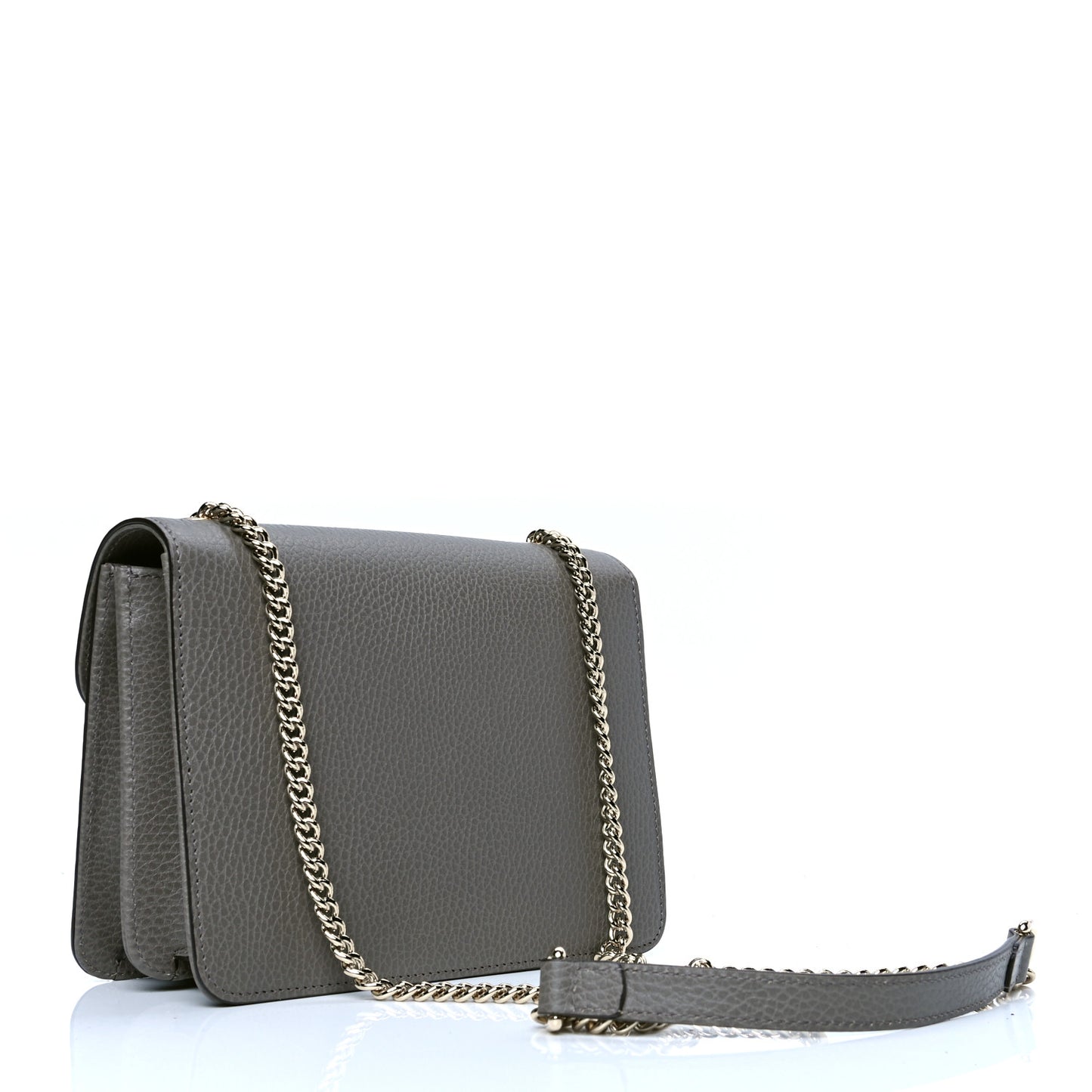Dollar Calfskin Small Interlocking G Shoulder Bag Loess