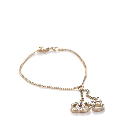 Chanel Crystal CC Bracelet Gold Multicolor 1 of 5