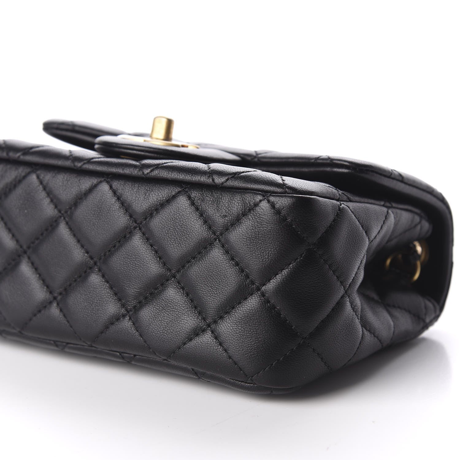 Chanel Lambskin Quilted Mini Pearl Crush Flap Black 6 of 9