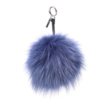 Fendi Fox Mink Rabbit Fur Vitello Flamingo Kooky Monster Bag Bug Charm Cassis Black Multicolor 3 of 5