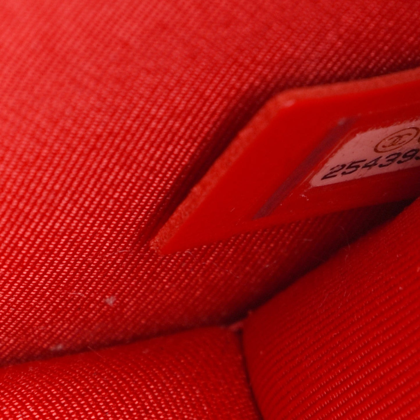 Lambskin Quilted Small CC Box Top Handle Flap Red