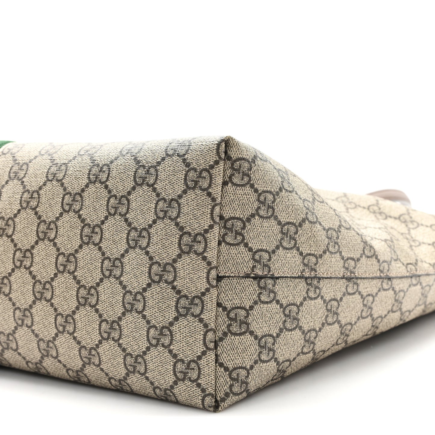 GG Supreme Monogram Medium Ophidia Shopping Tote Brown