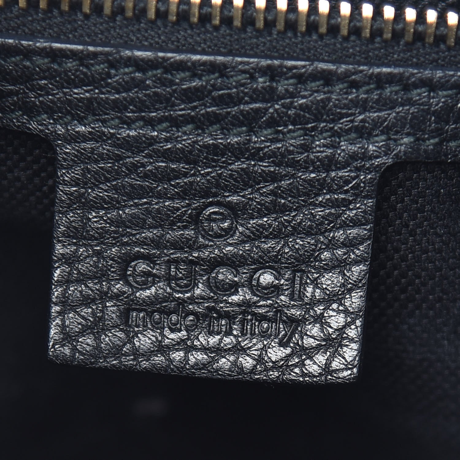 Gucci Calfskin Bamboo Medium Shopper Boston Black 6 of 11