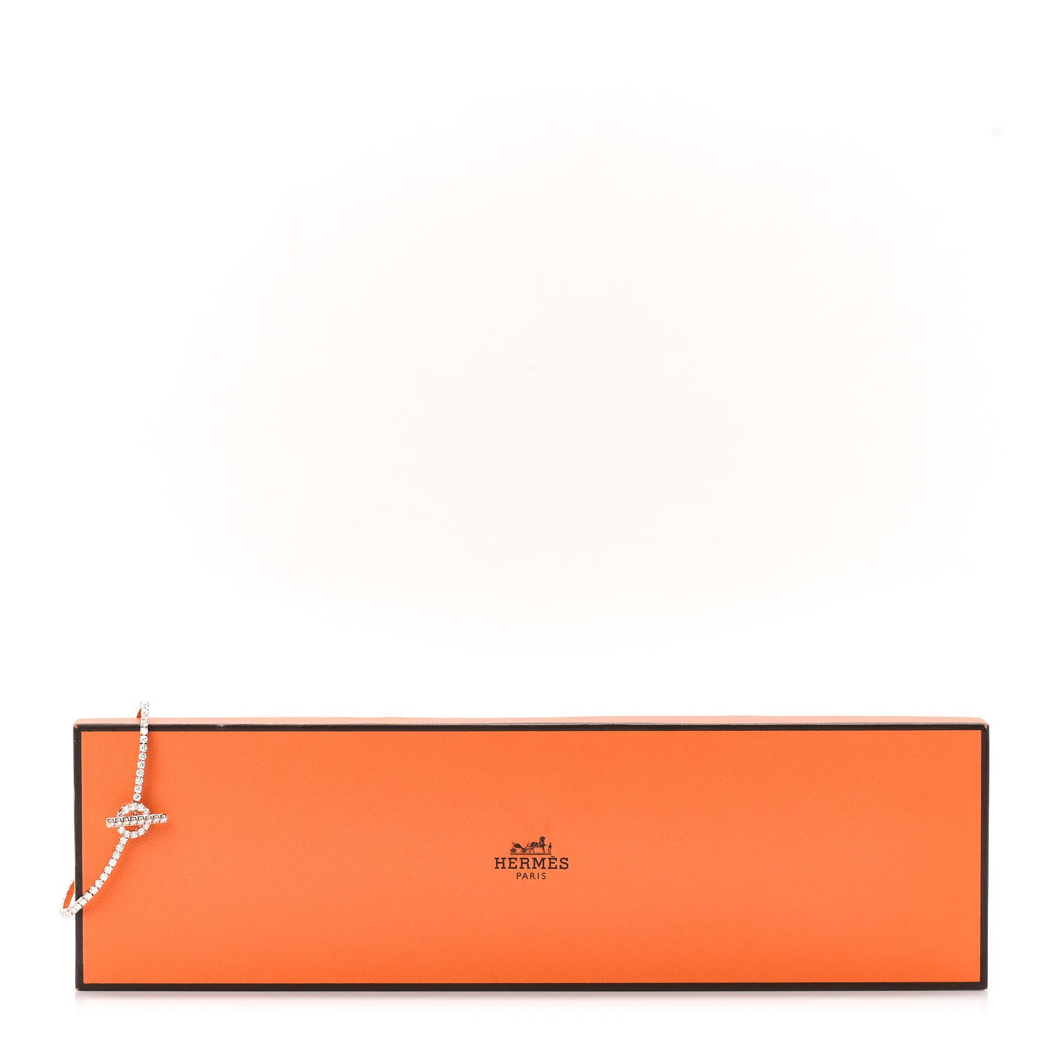 Hermes 18K Rose Gold Diamond Finesse Link Bracelet SH 5 of 5