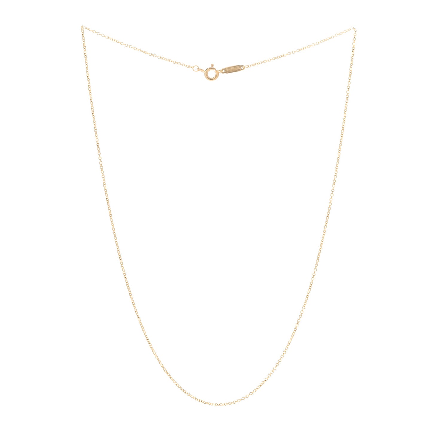 18K Yellow Gold Chain Necklace 16"