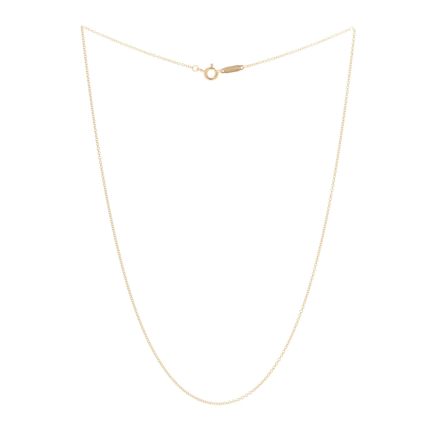 Tiffany 18K Yellow Gold Chain Necklace 16" 3 of 5