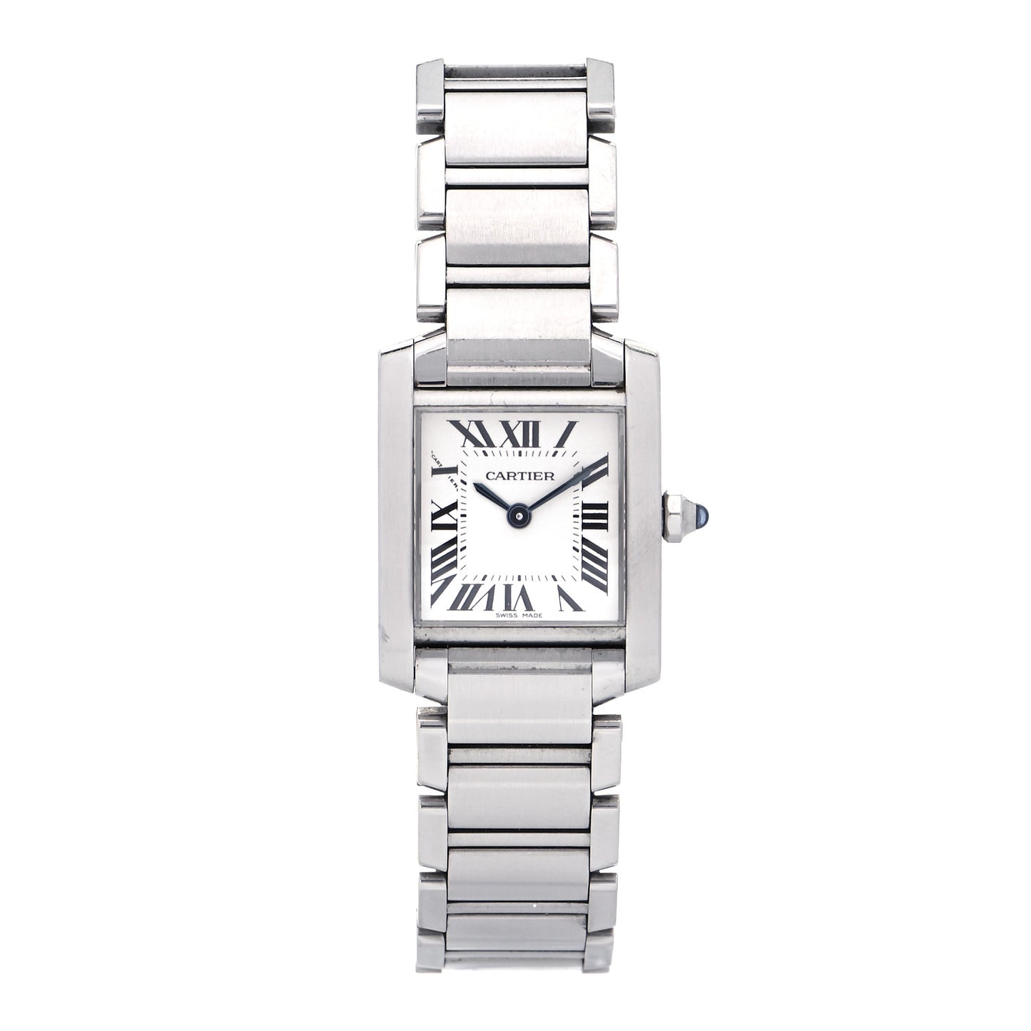 Stainless Steel 20mm Tank Francaise Quartz Watch