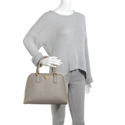 Prada Saffiano Lux Pyramid Bag Argilla 2 of 10