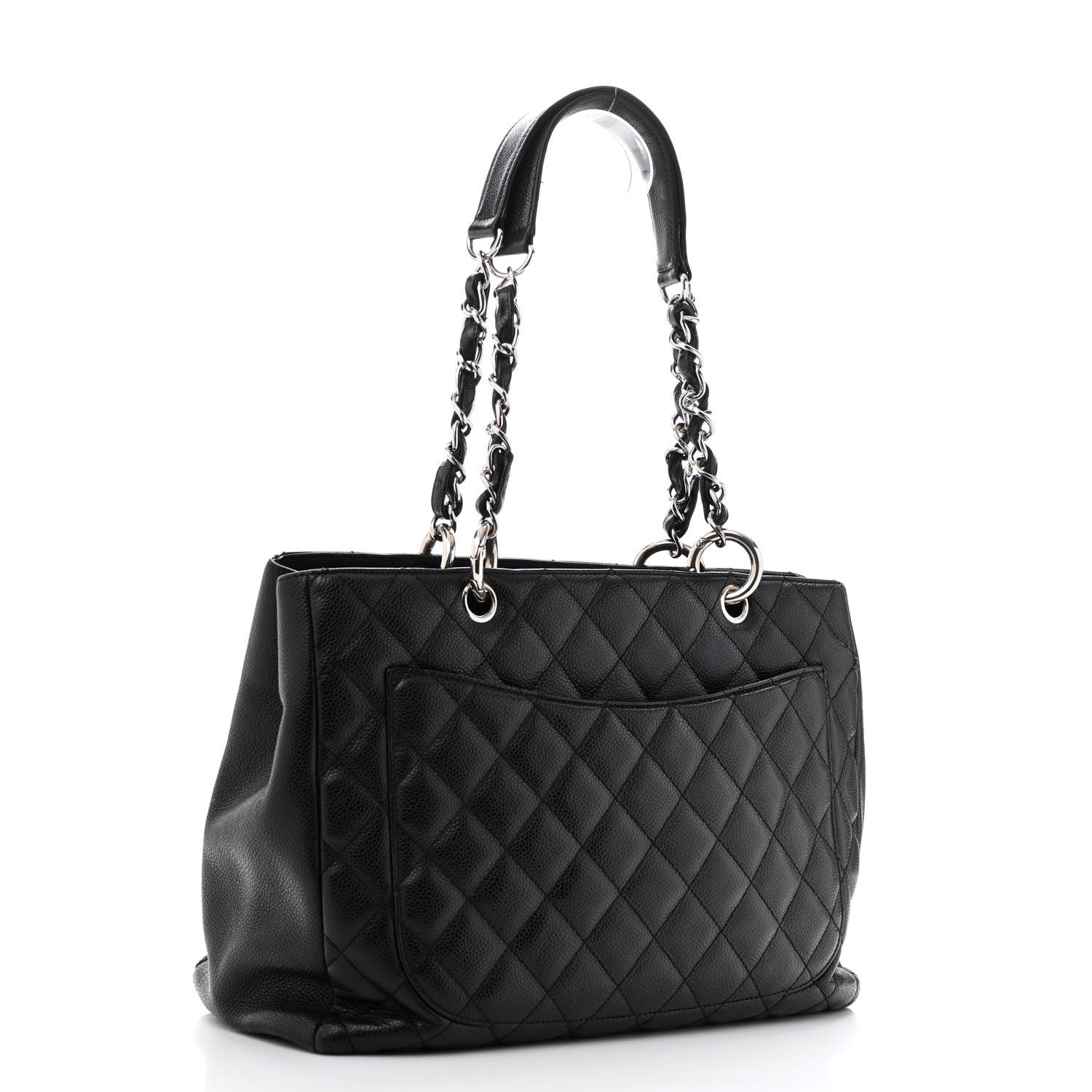 Chanel Caviar Quilted Grand Shopping Tote GST Black 3 of 15