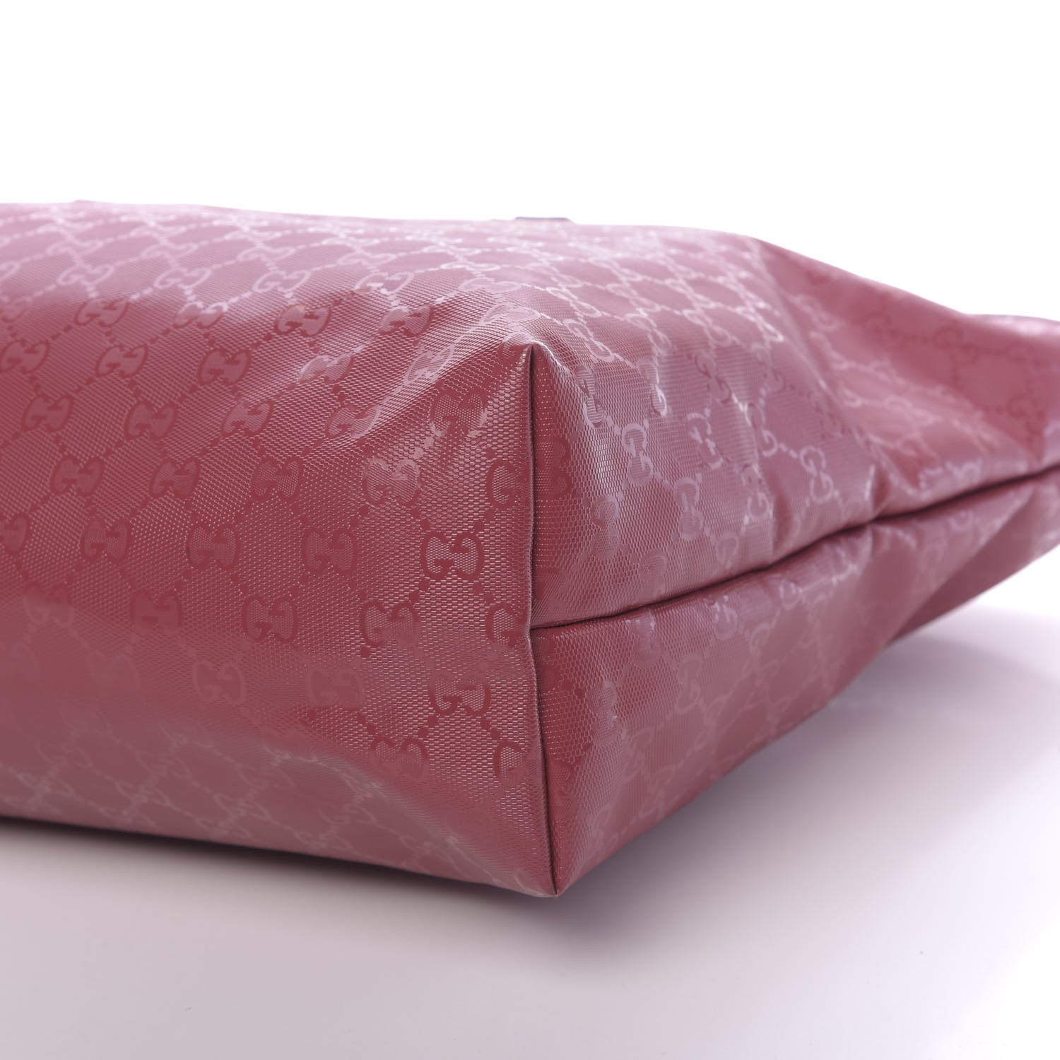 Gucci Imprime Monogram Large Zippered Shopping Tote Rose Blush 10 of 11