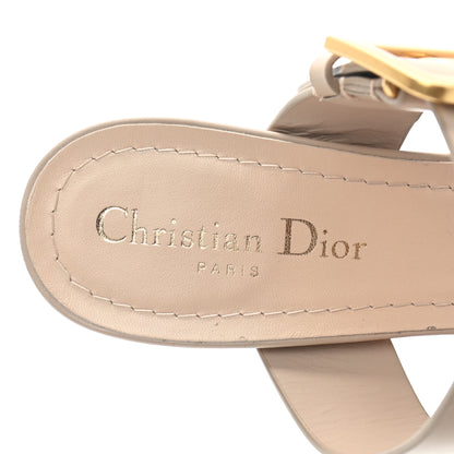 Christian Dior Technical Fabric Calfskin D-Dior 65mm Mules 38.5 Nude 7 of 7