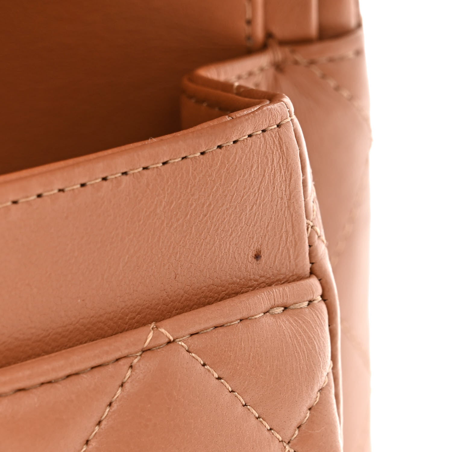 Chanel Lambskin Quilted Small Double Flap Brown 11 of 12