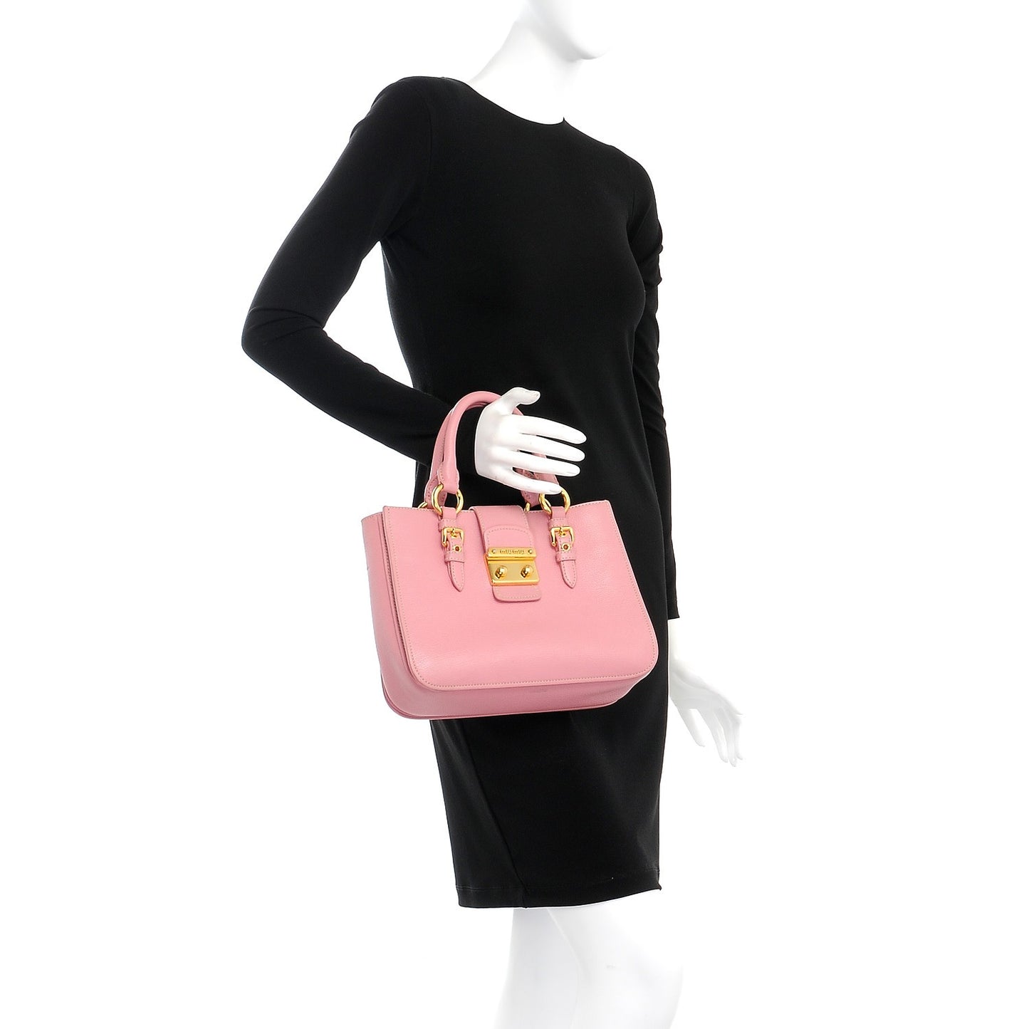 Goatskin Madras Shopping Tote Rosa Gemma