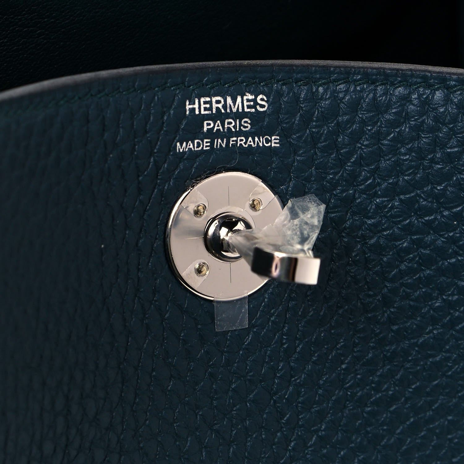 Hermes Taurillon Clemence Mini Lindy 20 Vert Cypress 6 of 12