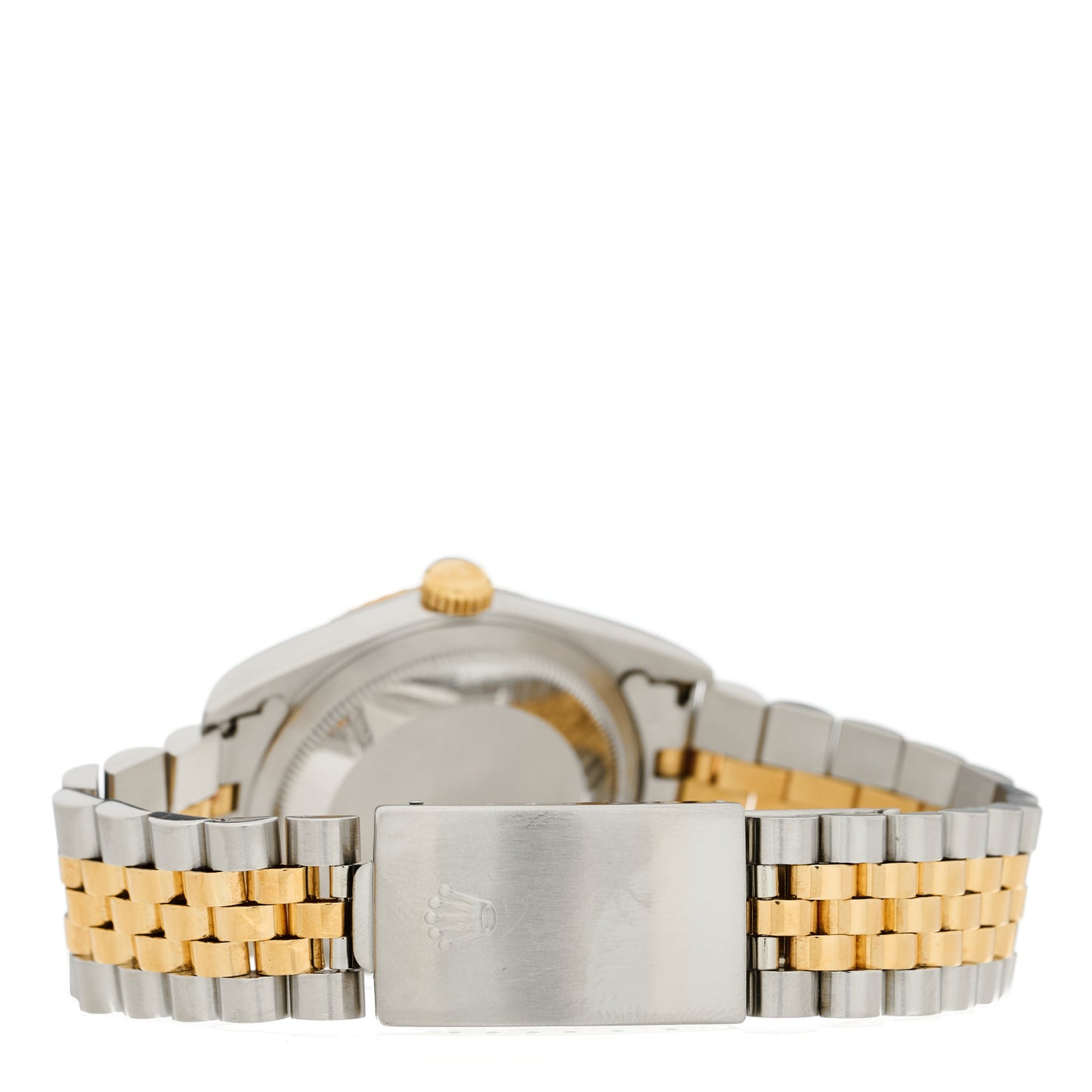 Stainless Steel 18K Yellow Gold Diamond 36mm Oyster Perpetual Datejust Watch Champagne 16233
