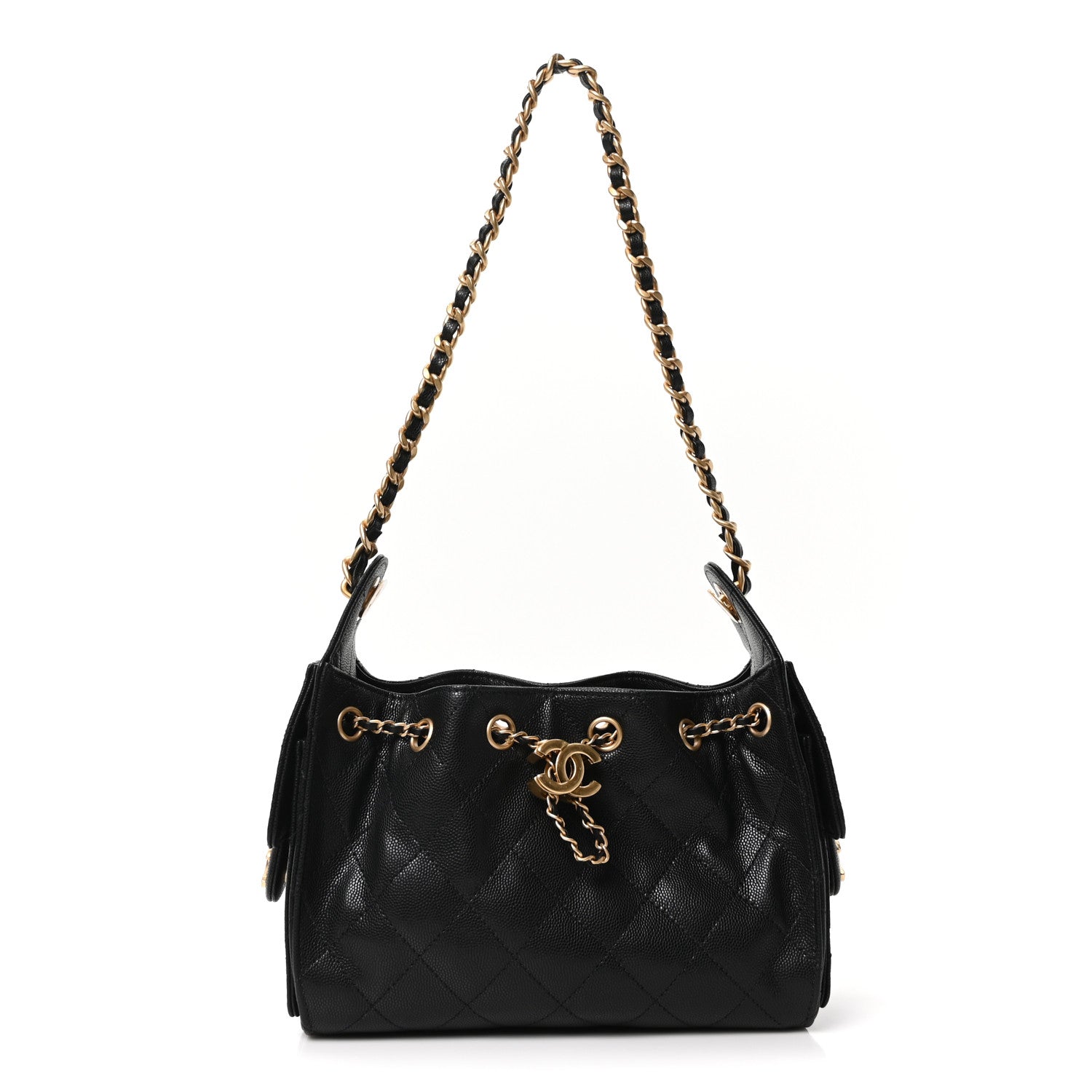 Chanel Caviar Quilted Mini Chanel 25 Handbag Black 1 of 11