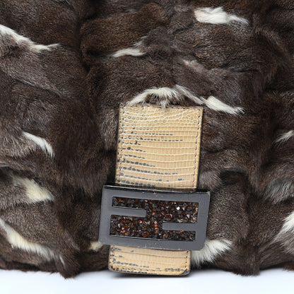 Fendi Rabbit Fur Mama Baguette Bag 13 of 17