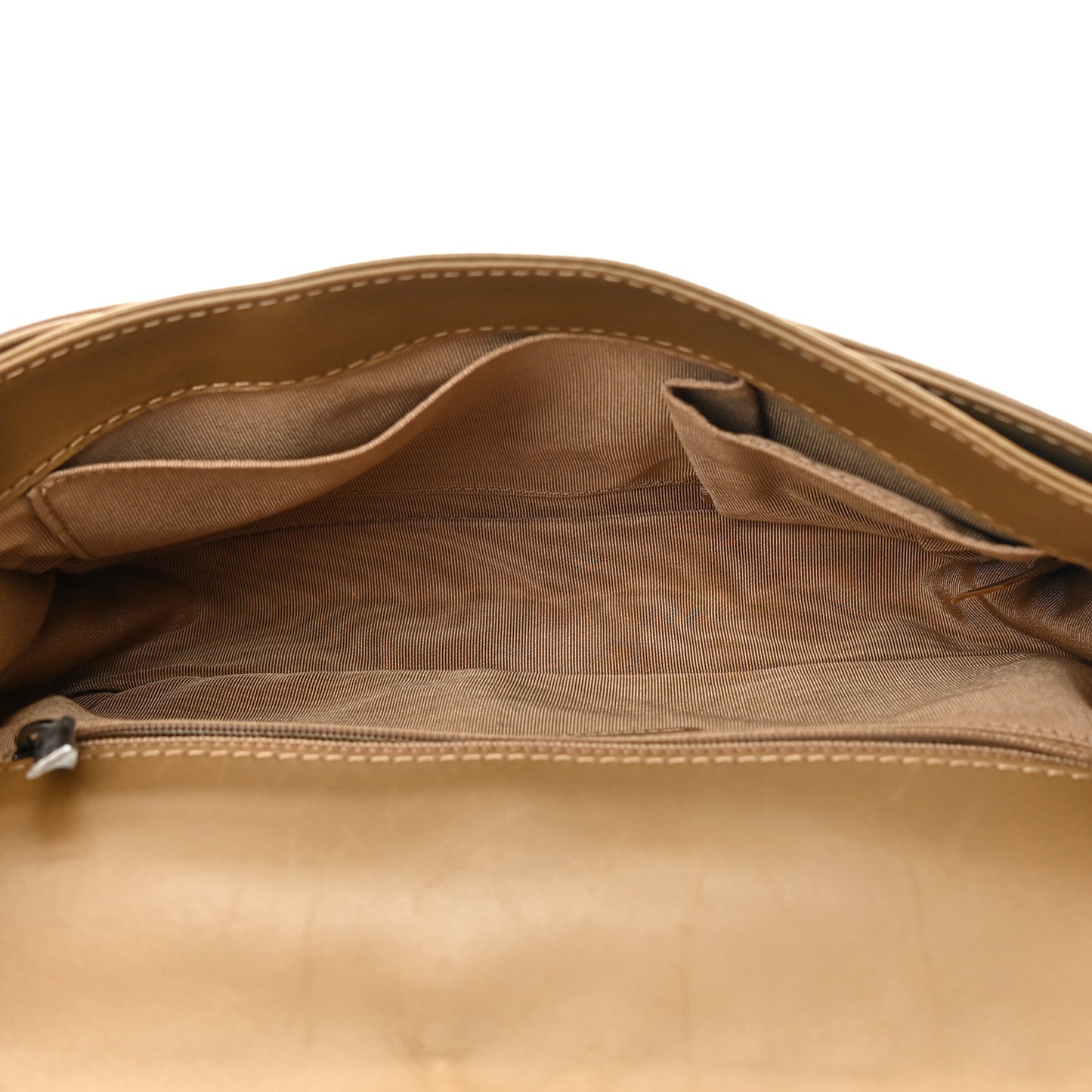 Calfskin Tweed Enchained Medium Boy Flap Brown