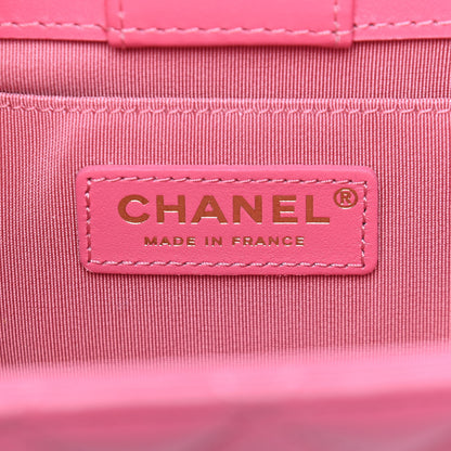 Chanel Calfskin Quilted CC Small Once Upon A Time Tote Pink 5 of 8
