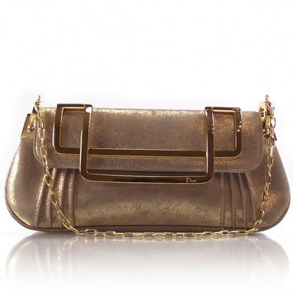 Christian Dior Gold Frame Flap Evening Bag Clutch 1 of 12