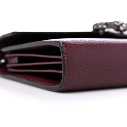 Gucci Dollar Calfskin Crystal Mini Dionysus Chain Wallet Vintage Bordeaux 8 of 10