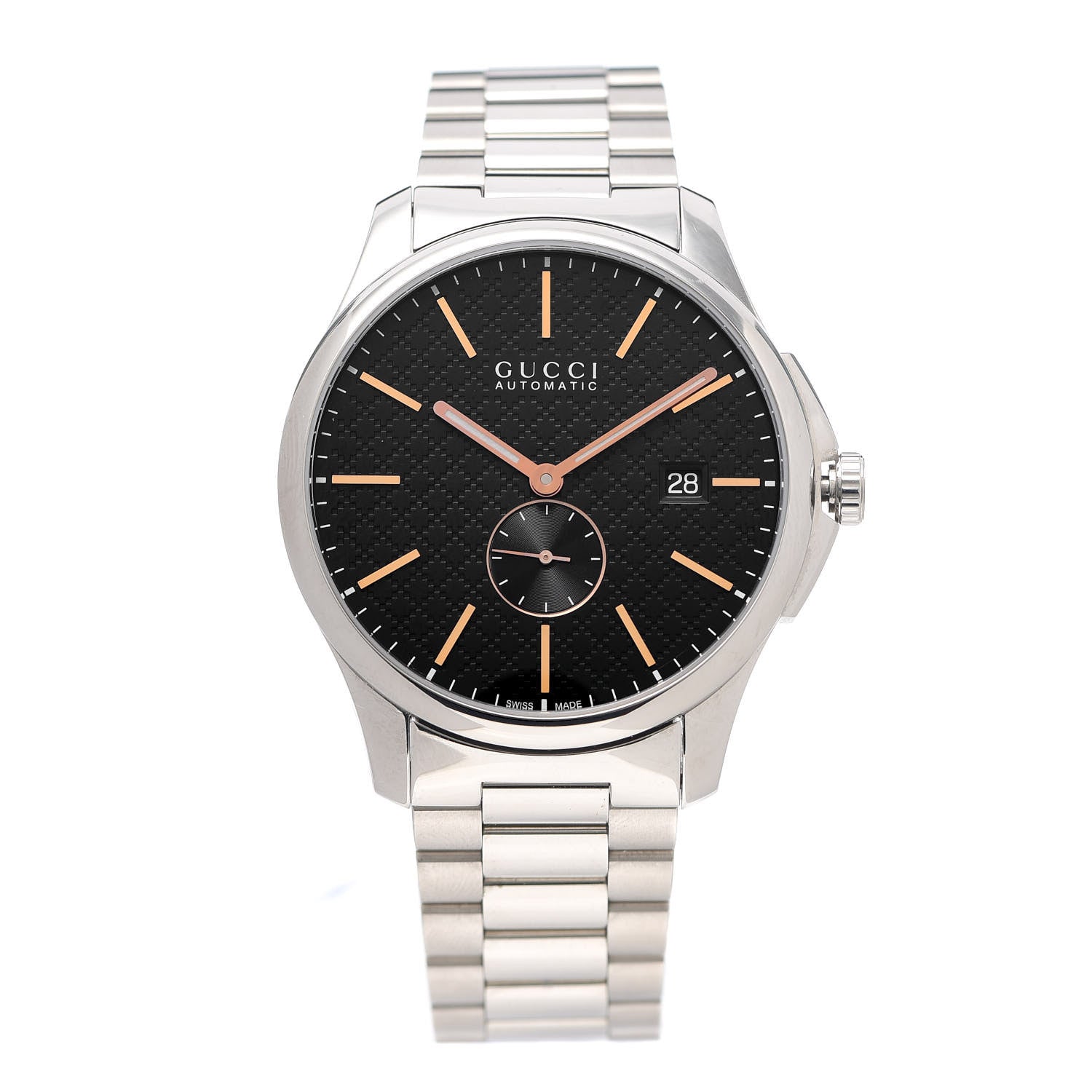Gucci Stainless Steel 40mm G-Timeless Automatic Watch Black 1 of 6