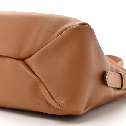 Prada Soft Calfskin Large Aimée Shoulder Bag Caramel 9 of 13
