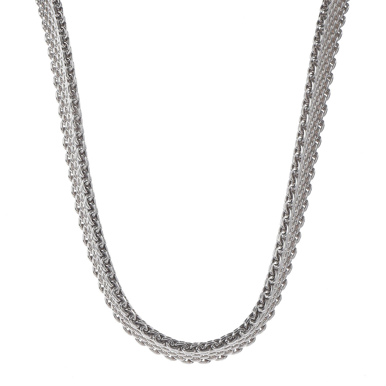 Tiffany Sterling Silver Somerset Mesh Necklace 1 of 5
