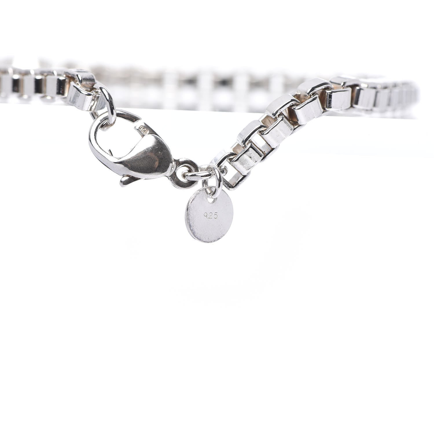 Tiffany Sterling Silver 4mm Venetian Link Bracelet 5 of 5