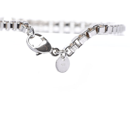 Tiffany Sterling Silver 4mm Venetian Link Bracelet 5 of 5
