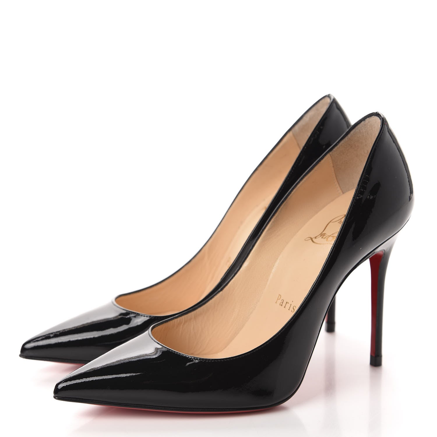 Christian Louboutin Patent Decollete 554 100 Pumps 35 Black 3 of 10