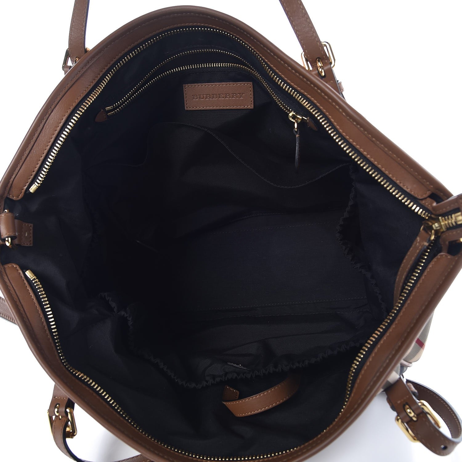 Burberry Horseferry Check Diaper Bag Tote Tan 6 of 12