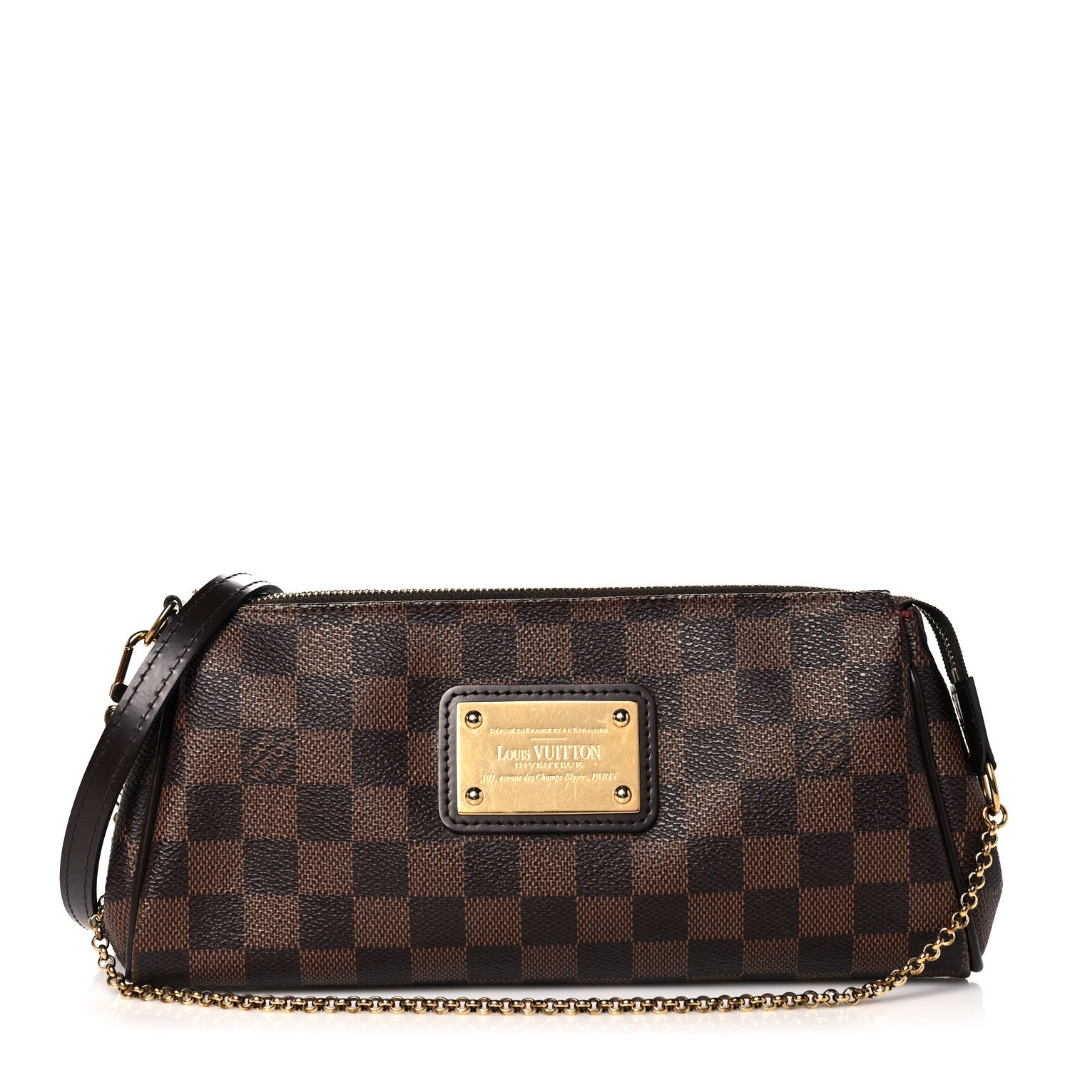 Louis Vuitton Damier Ebene Eva Clutch 1 of 12