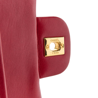 Chanel Lambskin Quilted Small Double Flap Red 9 of 17