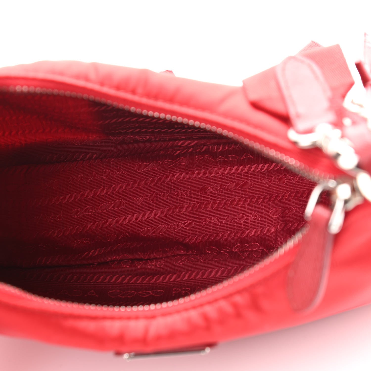 Prada Nylon Re-Edition 2005 Shoulder Bag Rosso 7 of 11