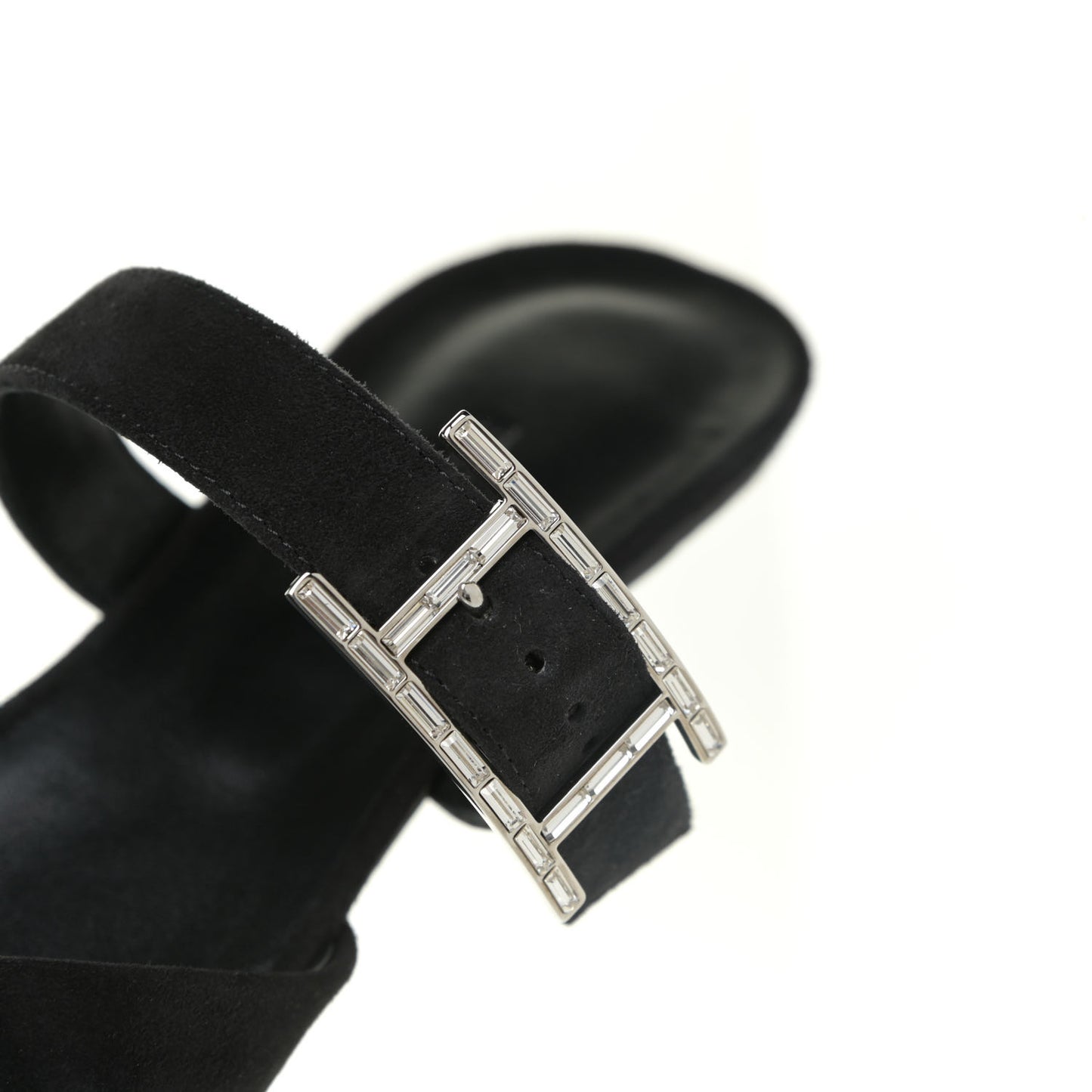 Suede Goatskin Blink Mules 37 Black