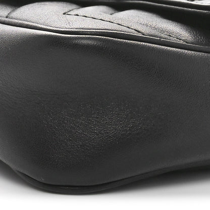 Gucci Calfskin Matelasse Super Mini GG Marmont Shoulder Bag Black 10 of 10